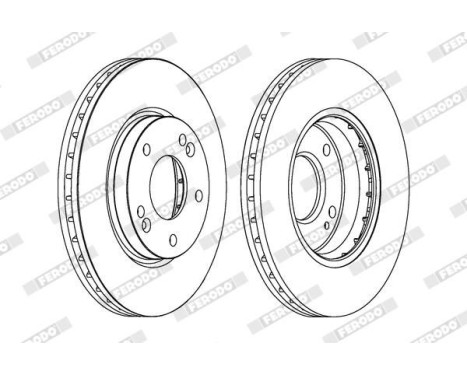 Brake Disc PREMIER DDF1239 Ferodo, Image 2