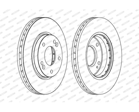 Brake Disc PREMIER DDF1239 Ferodo, Image 2
