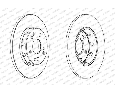 Brake Disc PREMIER DDF124 Ferodo, Image 2