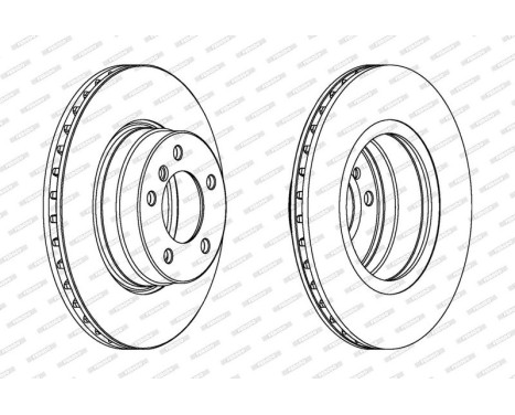 Brake Disc PREMIER DDF1241C Ferodo, Image 2