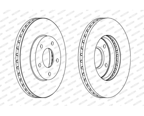 Brake Disc PREMIER DDF1249 Ferodo, Image 2