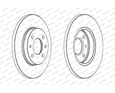 Brake Disc PREMIER DDF125 Ferodo, Image 2