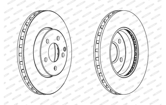Brake Disc PREMIER DDF1252C Ferodo, Image 2