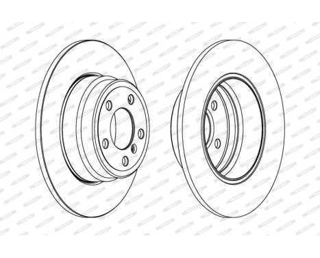 Brake Disc PREMIER DDF1255C-1 Ferodo, Image 2