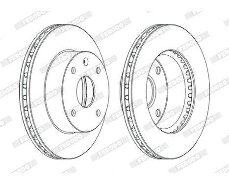 Brake Disc PREMIER DDF1257C Ferodo