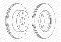Brake Disc PREMIER DDF1257C Ferodo