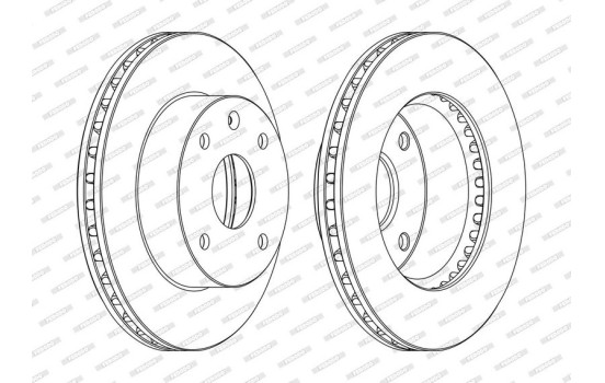 Brake Disc PREMIER DDF1257C Ferodo