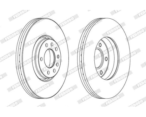 Brake Disc PREMIER DDF1261 Ferodo, Image 2