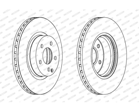 Brake Disc PREMIER DDF1263C Ferodo, Image 2