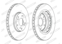 Brake Disc PREMIER DDF1266C Ferodo