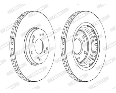 Brake Disc PREMIER DDF1266C Ferodo