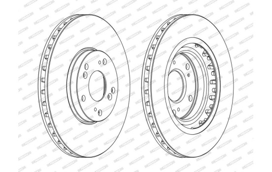 Brake Disc PREMIER DDF1266C Ferodo
