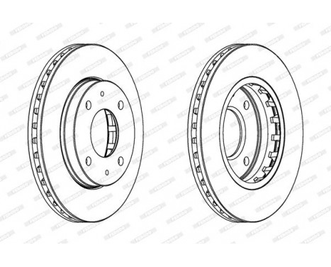 Brake Disc PREMIER DDF1270 Ferodo, Image 2