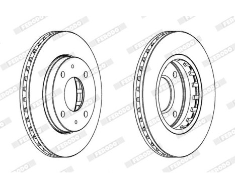 Brake Disc PREMIER DDF1270 Ferodo, Image 2