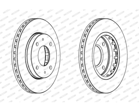Brake Disc PREMIER DDF1270 Ferodo, Image 2