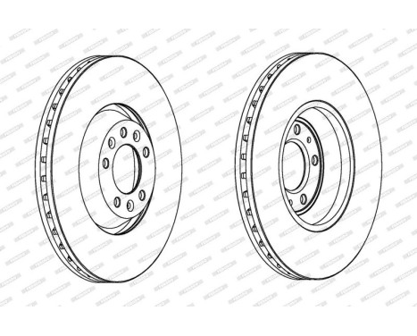 Brake Disc PREMIER DDF1274C-1 Ferodo, Image 2