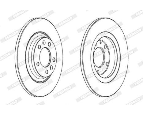 Brake Disc PREMIER DDF1275 Ferodo, Image 2