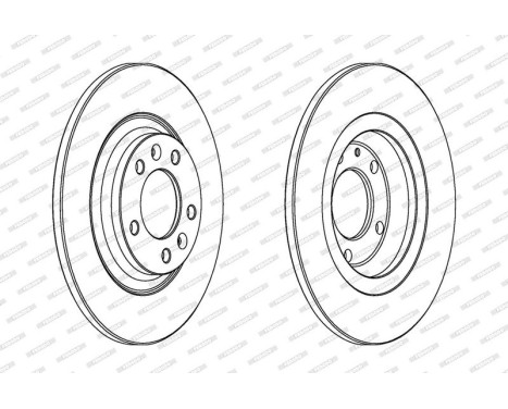 Brake Disc PREMIER DDF1275 Ferodo, Image 2