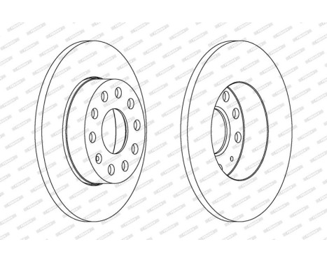 Brake Disc PREMIER DDF1276 Ferodo, Image 2