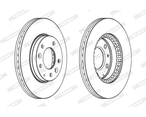 Brake Disc PREMIER DDF1278C Ferodo