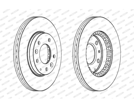 Brake Disc PREMIER DDF1278C Ferodo