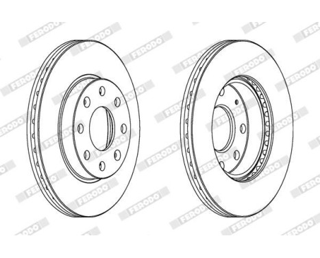 Brake Disc PREMIER DDF1279C Ferodo