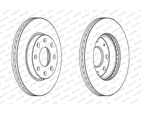 Brake Disc PREMIER DDF1279C Ferodo
