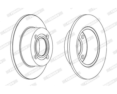 Brake Disc PREMIER DDF128 Ferodo, Image 2