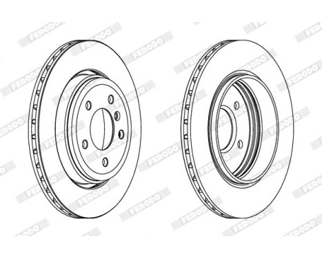 Brake Disc PREMIER DDF1280C Ferodo