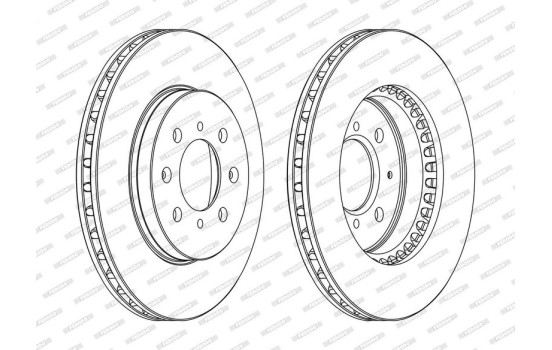 Brake Disc PREMIER DDF1281C Ferodo, Image 2