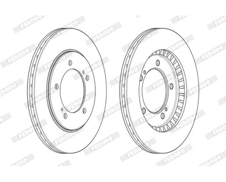 Brake Disc PREMIER DDF1282 Ferodo, Image 2