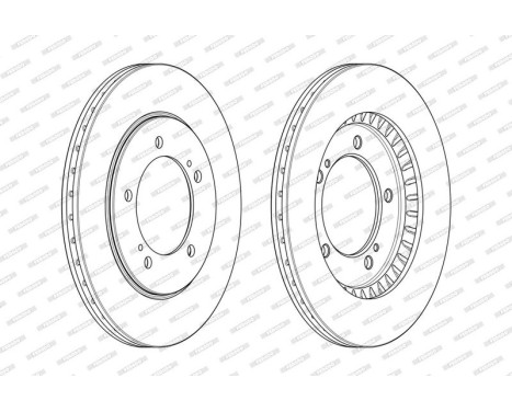 Brake Disc PREMIER DDF1282 Ferodo, Image 2