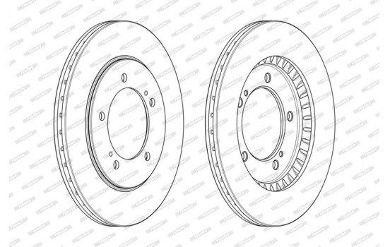 Brake Disc PREMIER DDF1282 Ferodo, Image 2