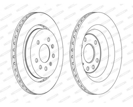 Brake Disc PREMIER DDF1289C Ferodo