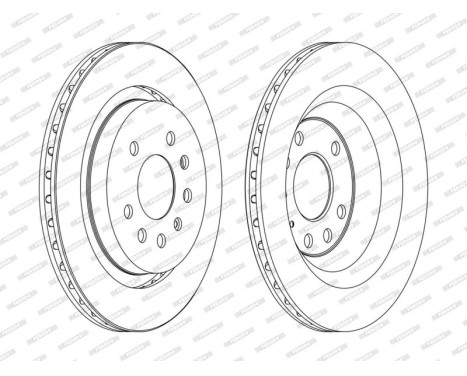 Brake Disc PREMIER DDF1289C Ferodo, Image 2