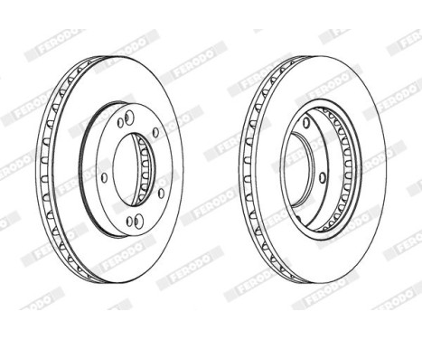 Brake Disc PREMIER DDF1290C Ferodo, Image 2