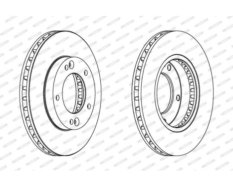 Brake Disc PREMIER DDF1290C Ferodo, Image 2