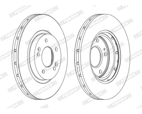 Brake Disc PREMIER DDF1292C Ferodo, Image 2