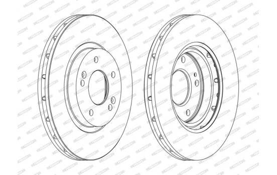 Brake Disc PREMIER DDF1292C Ferodo, Image 2