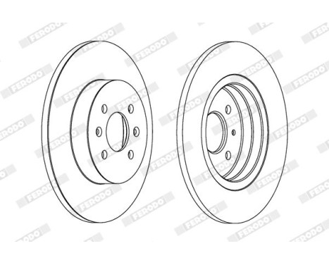 Brake Disc PREMIER DDF1295 Ferodo, Image 2