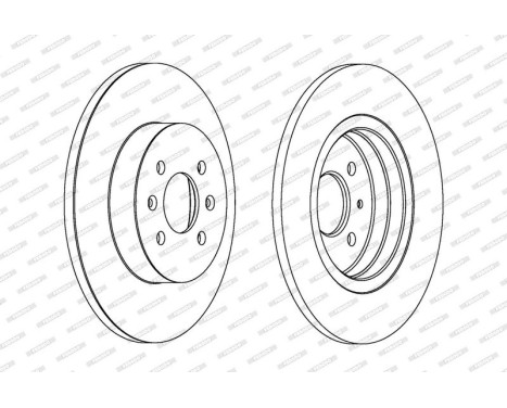 Brake Disc PREMIER DDF1295 Ferodo, Image 2