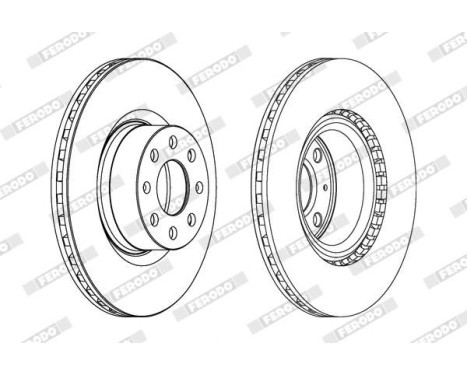 Brake Disc PREMIER DDF1298 Ferodo, Image 2