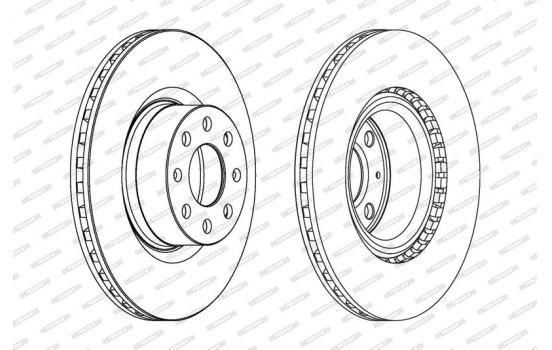 Brake Disc PREMIER DDF1298C Ferodo