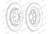 Brake Disc PREMIER DDF1299C Ferodo