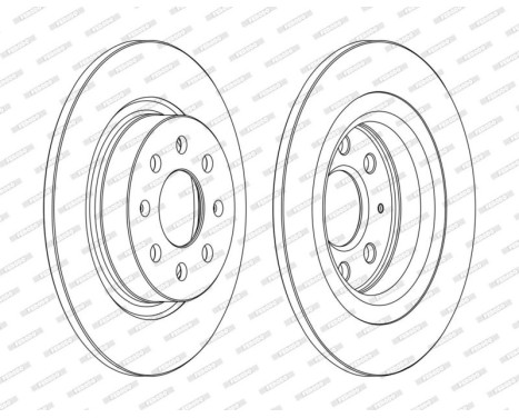 Brake Disc PREMIER DDF1299C Ferodo