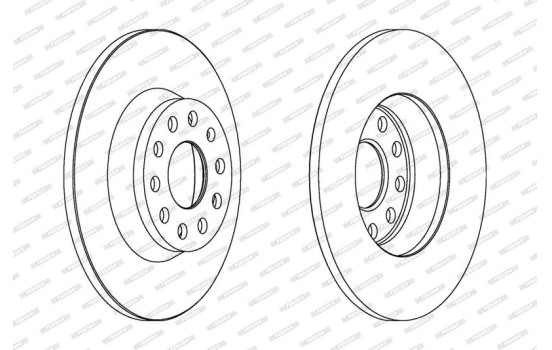 Brake Disc PREMIER DDF1306 Ferodo, Image 2