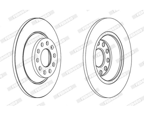 Brake Disc PREMIER DDF1307C Ferodo