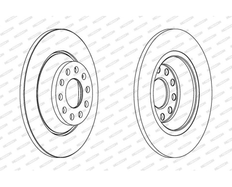 Brake Disc PREMIER DDF1307C Ferodo