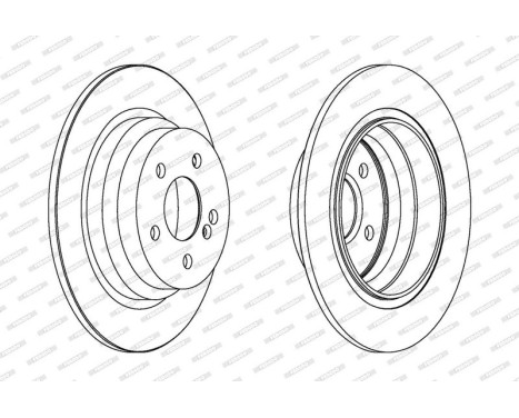 Brake Disc PREMIER DDF1308C Ferodo, Image 2