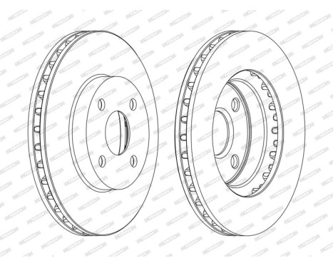 Brake Disc PREMIER DDF1309C Ferodo, Image 2